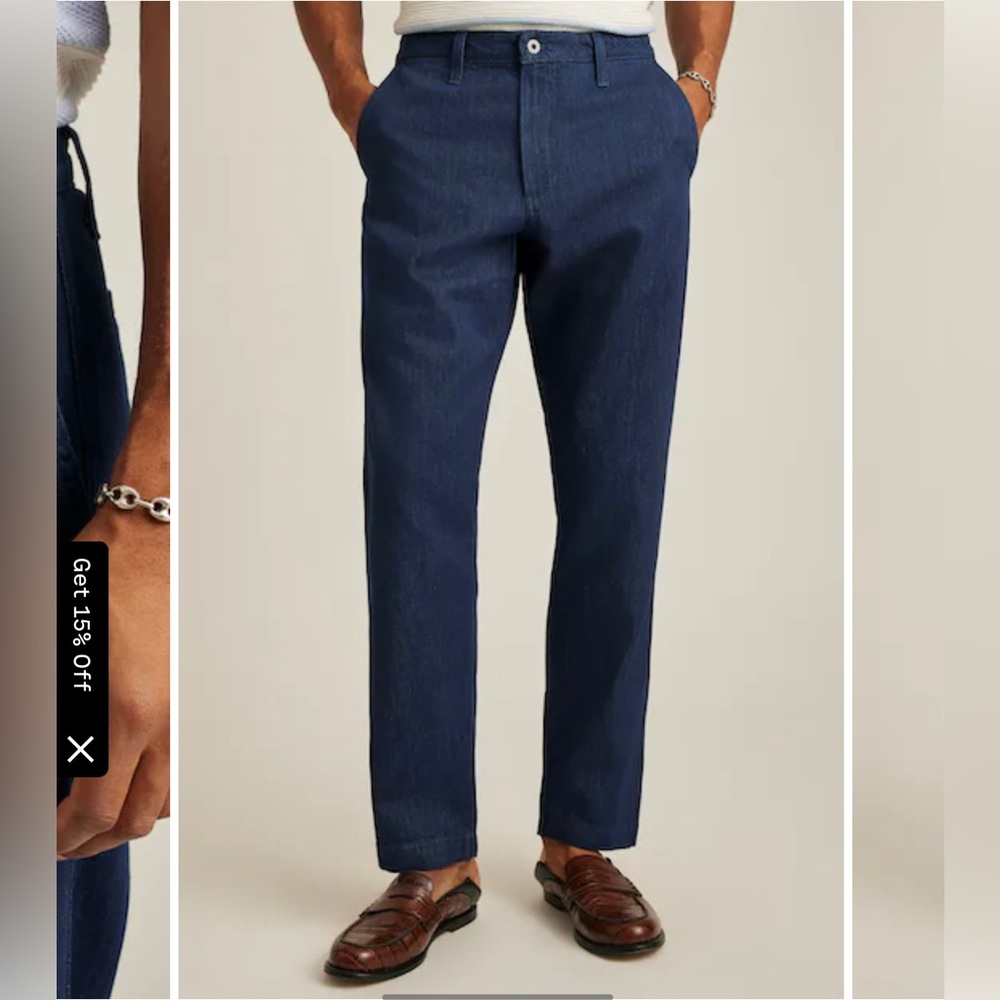 Bonobos Men’s Hemp Denim Chino 32x20 NWOT